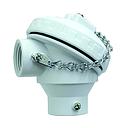 PO3-P12C34 : 1/2" NPT Process x 3/4" NPT Conduit, White Polypropylene Head